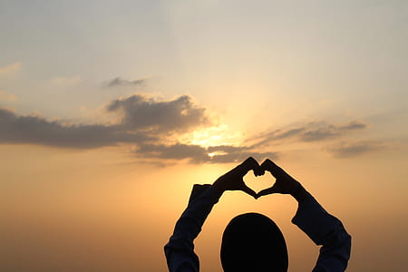 silhouette of person heart gestures thumbnail