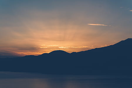 silhouette photo of mountains thumbnail