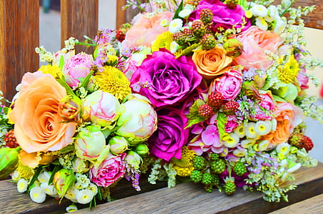 roses, hydrangeas, chrysanthemums, and lilies bouquet thumbnail
