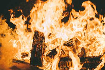 close-up photography of burning coals thumbnail