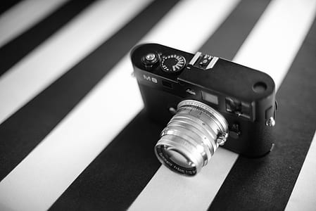 grayscale photo of point-and-shoot camera thumbnail