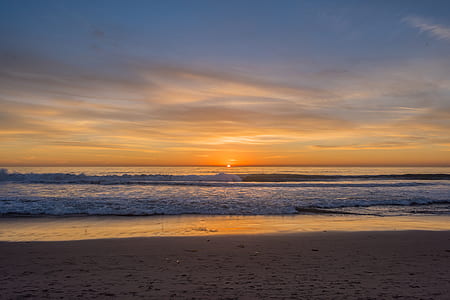 beach shore during golden hour thumbnail