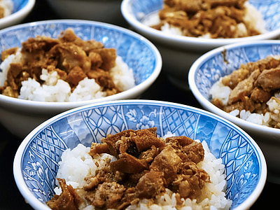 meat and rice on bowl thumbnail