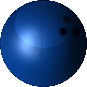 blue bowling ball vector art thumbnail