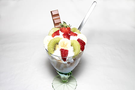 fruit salad on clear short-stem glass thumbnail