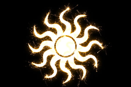 yellow sun logo on black background thumbnail