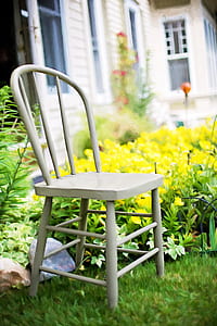 white wooden chair thumbnail