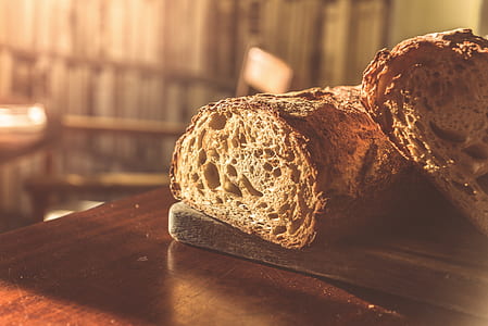 bread on wooden table thumbnail