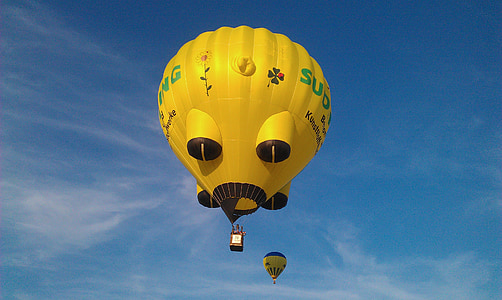 yellow hot air balloon thumbnail