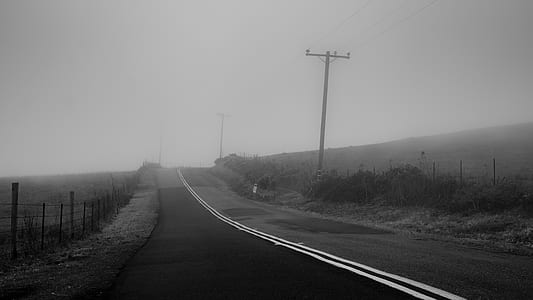 grayscale photo of road thumbnail