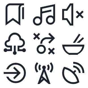 Line svg vector icon sets