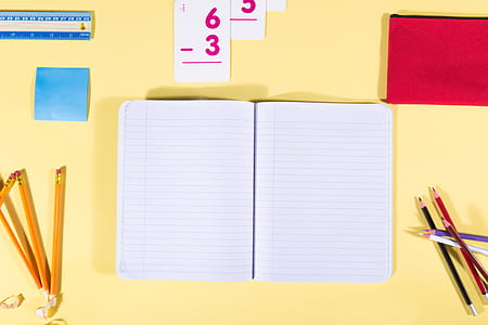 School Notebook Flatlay Photo thumbnail