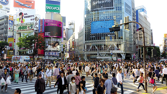 group of people walking on street thumbnail