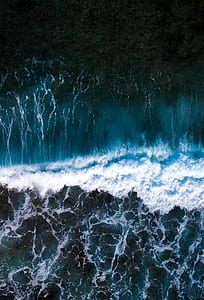 aerial, sea, ocean, wave thumbnail