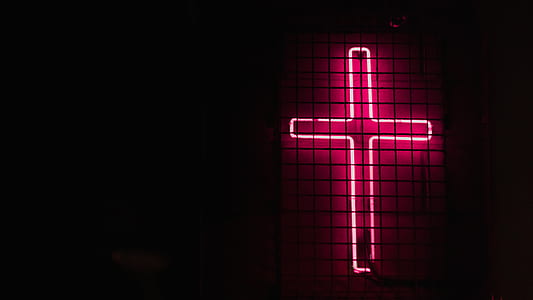 turned on red cross neon signage thumbnail