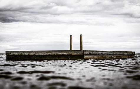 low-angle photo of calm body of water thumbnail