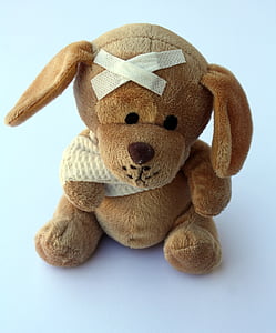 brown teddy bear with bandage thumbnail