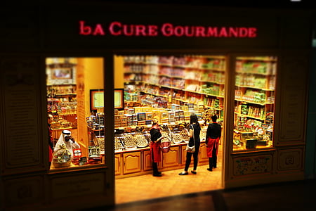 people inside La Cure Gourmande store thumbnail