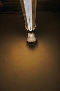 turned on white ceiling lamp thumbnail