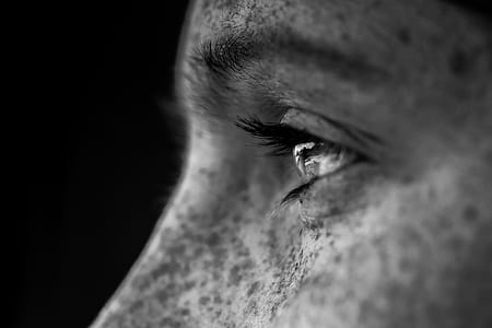 grayscale photo of person's eye thumbnail