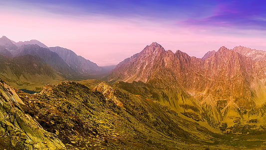 aerial photography of brown mountain thumbnail