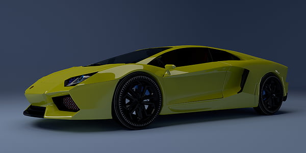 yellow Lamborghini sports car thumbnail