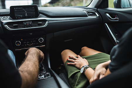 Couple travelling by car thumbnail