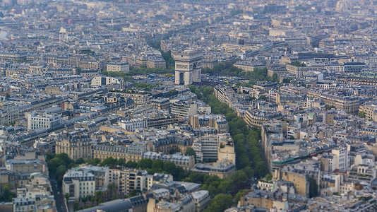 bird's eye view of Arc de Triomphe, Paris thumbnail