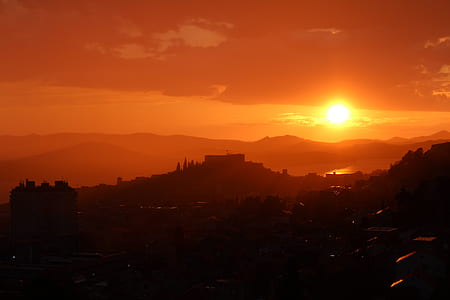 Sunset on Mountain Range thumbnail