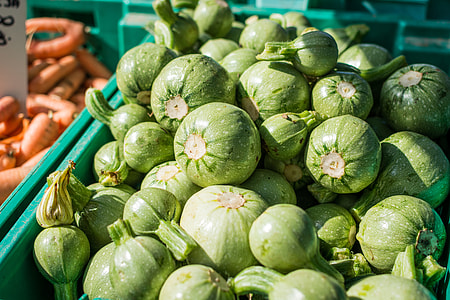 Summer squash on a market thumbnail