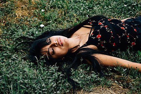 woman lying on lawn thumbnail