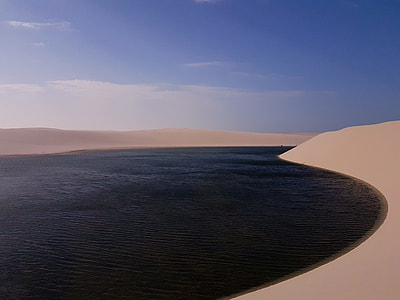 dessert with body of water in the middle thumbnail