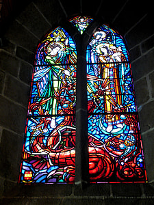 Window Pane Art in the Cathedral in Odessa, Ukraine thumbnail