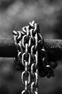 grayscale photo of a tied chain thumbnail