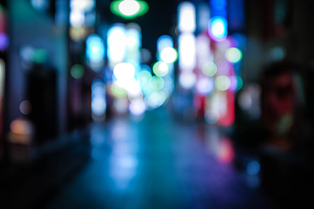 Akasaka, rainy, night, bokeh thumbnail