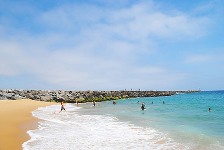 people swimming at the beach thumbnail