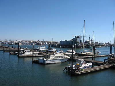 A typical fishing boat returning to the Westport Marina in Washington thumbnail