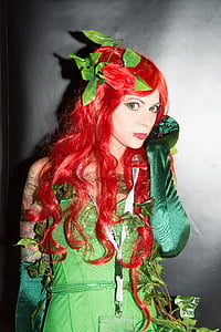 woman wearing green dress red hair costume thumbnail