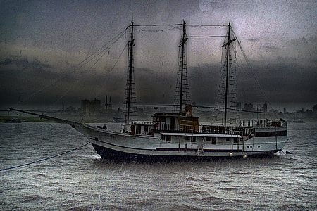 Boat in the storm thumbnail