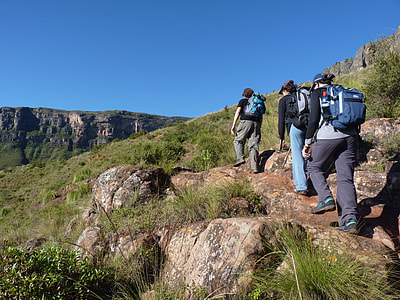 group of people hiking on mountain thumbnail