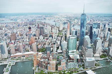 bird's eye view of Empire State New York thumbnail