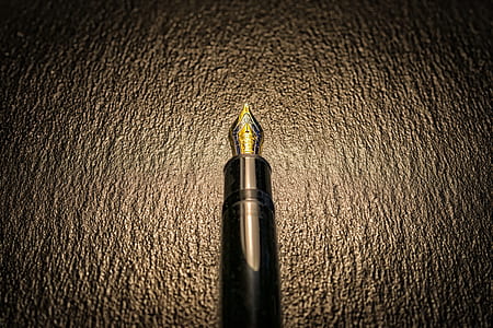 close-up photo of black fountain pen thumbnail