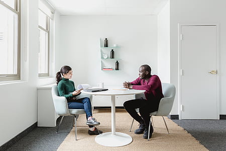 Man And Woman Work Meet Photo thumbnail