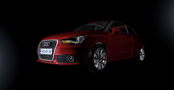 red Audi coupe thumbnail