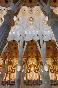 Sagrada Familia - the cathedral designed by Gaudi, Barcelona, Spain thumbnail