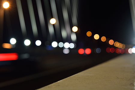 light, dim, dream, city, night, car thumbnail