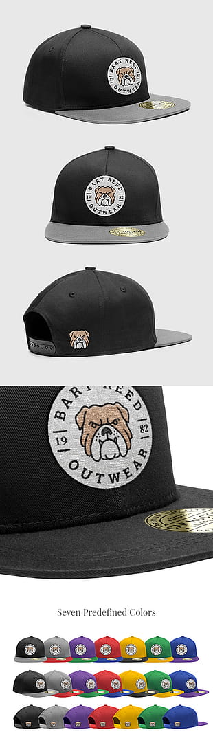 Snapback Cap PSD MockUp psd file