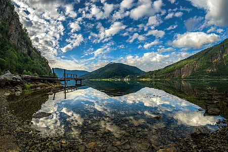 body of water and mountain thumbnail
