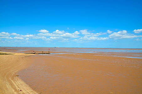brown sand under blue sky thumbnail