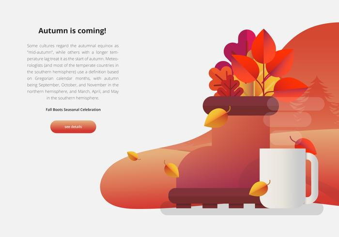 Fall Festival Seasonal UI Event Illustration ai, svg file
